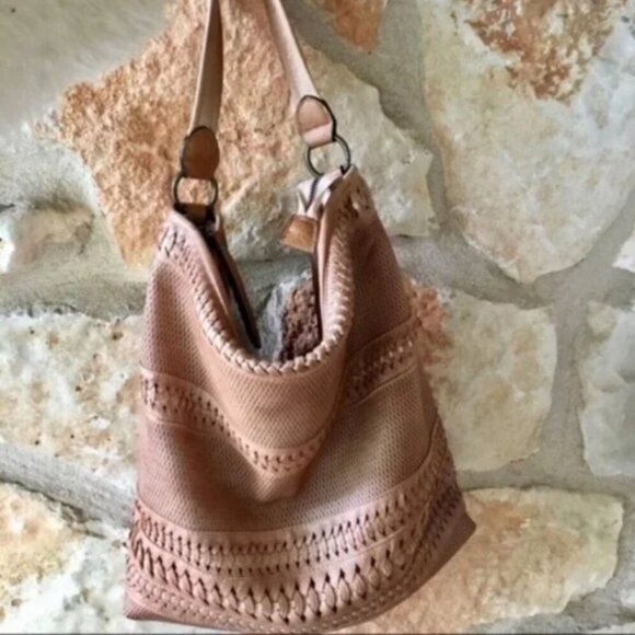 NWT Moda Luxe Tan Leather Bag - Picture 2 of 14